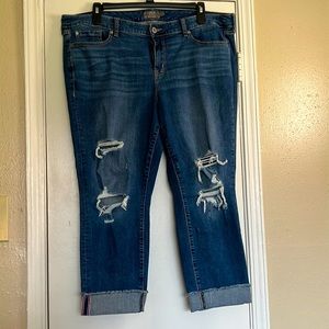 Jeans Boyfriend Crop NWOT